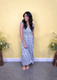 Plaid Ruffle Tiered Maxi Dress