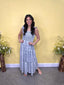 Plaid Ruffle Tiered Maxi Dress