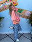 Stretchy Denim Polka Dot Jeans