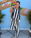 Vertical Stripe Flowy Set