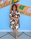 Geometric Patterned Mini Dress