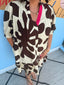 Geometric Patterned Mini Dress