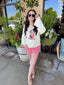 Stripe Comfy Knit Shorts