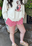 Stripe Comfy Knit Shorts