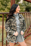 Rhinestone Camo Denim Jacket