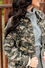 Rhinestone Camo Denim Jacket