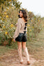 Back Velvet Bow Detail Pullover Sweater
