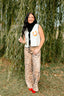 Wide Leg Leopard Pant