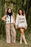 Western Detail Stitch Edge Sweater Vest