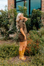 Suede Short Sleeve Dress