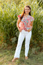 TC High Rise Ankle Straight Jeans