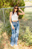 Stripe Detail Wide Leg Pant