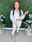 Relaxed button Down Long Sleeve Shirt