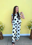 Sleeveless Top W/ Wide Leg Pant Set