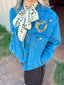 Wild West Embroidered Chambray Jacket