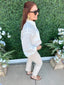 Relaxed button Down Long Sleeve Shirt