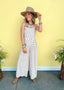 Smocked Polka Dot Jumpsuit