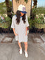 Stripe Oversized Relaxed Tshirt Dress