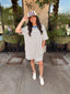Stripe Oversized Relaxed Tshirt Dress