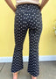 Polka Dot Crop Flare Jean