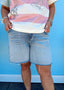 Light Wash Relaxed Slouch Short
