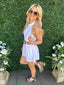 White Belt Romper