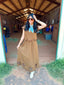 Floral Eyelet Scallop Hem Set