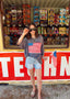Slouchy American Flag Oversized Tee