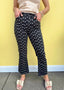 Polka Dot Crop Flare Jean