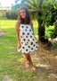 Polka Dot Barrel Mini Dress