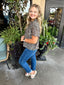 Leopard Flutter Sleeve Top