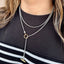 Two Tone Lariat Necklace