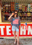 Slouchy American Flag Oversized Tee