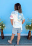 American Flag Embroidered Top