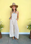 Smocked Polka Dot Jumpsuit