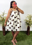 Polka Dot Barrel Mini Dress