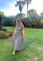 Smocked Gingham Maxi Dress