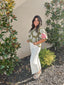 Embroidered Puff Sleeve Floral Top