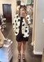 Cropped Polka Dot Blazer