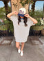 Stripe Oversized Relaxed Tshirt Dress