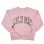 Lt Pink Embroidered Sweatshirt