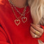 CS LARGE OPEN HEART NECKLACE